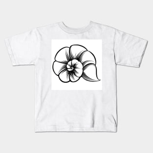 Sea Shell Emblem Kids T-Shirt